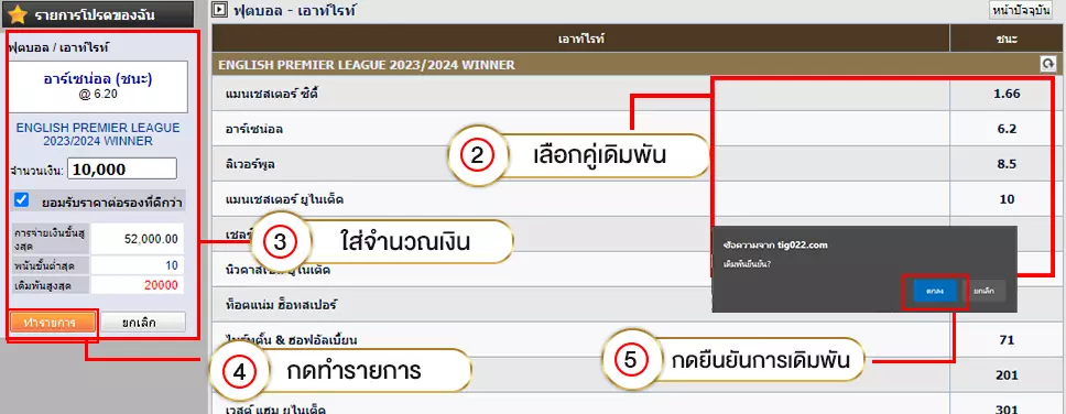 ทายผลผู้ชนะ